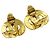Chanel Vintage CC Heart Clip-On Metal Small D'oro - vista 3