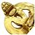 Chanel Vintage CC Heart Clip-On Metal Small D'oro - vista 4