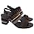 Tory Burch Edina 100 Sandalen aus braunem Leder  - Ansicht 1