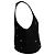 Top halter de poliéster negro adornado con cristales Sandro Storm - vista 2