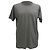 Camiseta de cuello redondo Face-Patch en algodón gris de Acne Studios