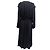 Ba&Sh Ulla V-Ausschnitt Midi-Kleid aus schwarzer Viskose - Ansicht 3
