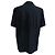 Autre Marque Mr. P. Button-Down Fleece-Hemd aus schwarzer Baumwolle - Ansicht 2