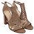Sandali con tacco e dettaglio intrecciato in pelle marrone Alexandre Birman Rosso - vista 3
