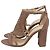 Sandali con tacco e dettaglio intrecciato in pelle marrone Alexandre Birman Rosso - vista 4