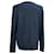 Sandro Pullover aus marineblauer Wolle mit Rundhalsausschnitt - Ansicht 3