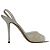 Sandali con tacco e dettaglio in rete Jimmy Choo in pelle bianca