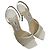 Sandali con tacco e dettaglio in rete Jimmy Choo in pelle bianca - vista 7