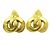 Chanel Vintage CC Heart Clip-On Metal Small D'oro