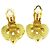 Chanel Vintage CC Heart Clip-On Metal Small D'oro - vista 2