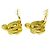 Chanel Vintage CC Heart Clip-On Metal Small D'oro - vista 4