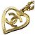 Pendente Cuore CC Chanel in metallo D'oro - vista 3
