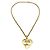 Pendente a cuore CC in metallo di Chanel D'oro