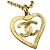 Pendente a cuore CC in metallo di Chanel D'oro - vista 2