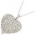 Autre Marque Collana in diamante in oro bianco Au750 a forma di cuore Argento - vista 3