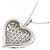 Autre Marque Collana in diamante in oro bianco Au750 a forma di cuore Argento - vista 4