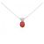 Autre Marque Collana in diamante corallo Pt900/Pt850 Rosso