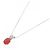 Autre Marque Collana in diamante corallo Pt900/Pt850 Rosso - vista 2