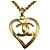 Pendente a cuore CC in metallo di Chanel D'oro - vista 2