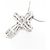 Autre Marque Collana con croce di diamante in oro bianco Au750 Argento - vista 4