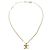 Pendente Chanel CC in metallo D'oro