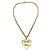 Pendente a cuore CC in metallo di Chanel D'oro