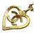 Pendente a cuore CC in metallo di Chanel D'oro - vista 3