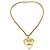 Pendente a cuore CC in metallo di Chanel D'oro