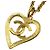 Pendente a cuore CC in metallo di Chanel D'oro - vista 4