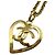 Pendente a cuore CC in metallo di Chanel D'oro - vista 2