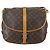 Borsa Saumur Louis Vuitton in tela Monogram 35 Marrone - vista 2