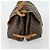 Borsa Saumur Louis Vuitton in tela Monogram 35 Marrone - vista 4