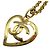 Pendente Cuore CC Chanel in metallo D'oro - vista 2