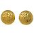 Chanel CC Round Metal D'oro