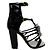 Nuove sandali Chanel neri in vernice Nero
