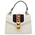 Borsa a mano Gucci Sylvie in pelle mini Bianco