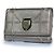 Christian Dior Dior, Cartera trifold de cuero dorado Diorama