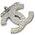 Pendente Chanel CC in metallo Argento - vista 3
