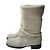 CHANEL Hellbeige Wildlederstiefel mit Schafsleinen Größe 40 IT