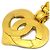 Chanel Vintage CC Heart Cut Out Drop Clip-On Metal D'oro - vista 2