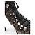 Botines de plataforma de piel de ternera leopardo Alaïa Castaño Gris - vista 4