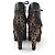 Botines de plataforma de piel de ternera leopardo Alaïa Castaño Gris - vista 5