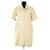 Saint Laurent Vestido de algodón beige