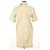 Saint Laurent Vestido de algodón beige - vista 6