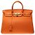 Hermès Borsa HERMES Birkin 40 in Pelle Arancione - 103115 - vista 3