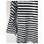 Camicia Chanel a Righe in Cotone Bianco e Blu Navy - vista 7