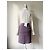 Falda Bottega Veneta de lana y cachemira lavanda - vista 3