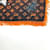 Sciarpa Grande Louis Vuitton in Lana e Seta Marrone Arancione - vista 2