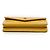 Chanel Giallo Piccolo Flap in Pelle di Agnello a Chevron Inverso - vista 3