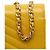 Chanel Giallo Piccolo Flap in Pelle di Agnello a Chevron Inverso - vista 9